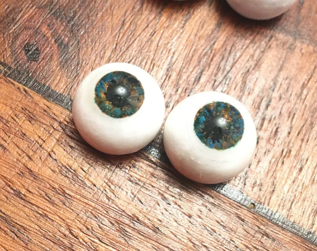 Mắt búp bê 14mm với đồng tử 6mm, 7mm hoặc 8mm