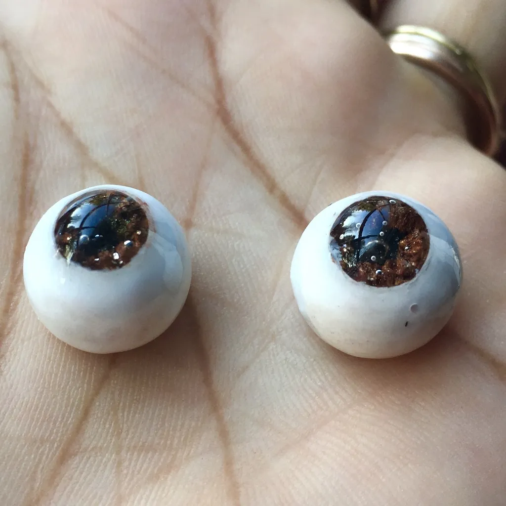 Mắt búp bê 14mm với đồng tử 6mm, 7mm hoặc 8mm