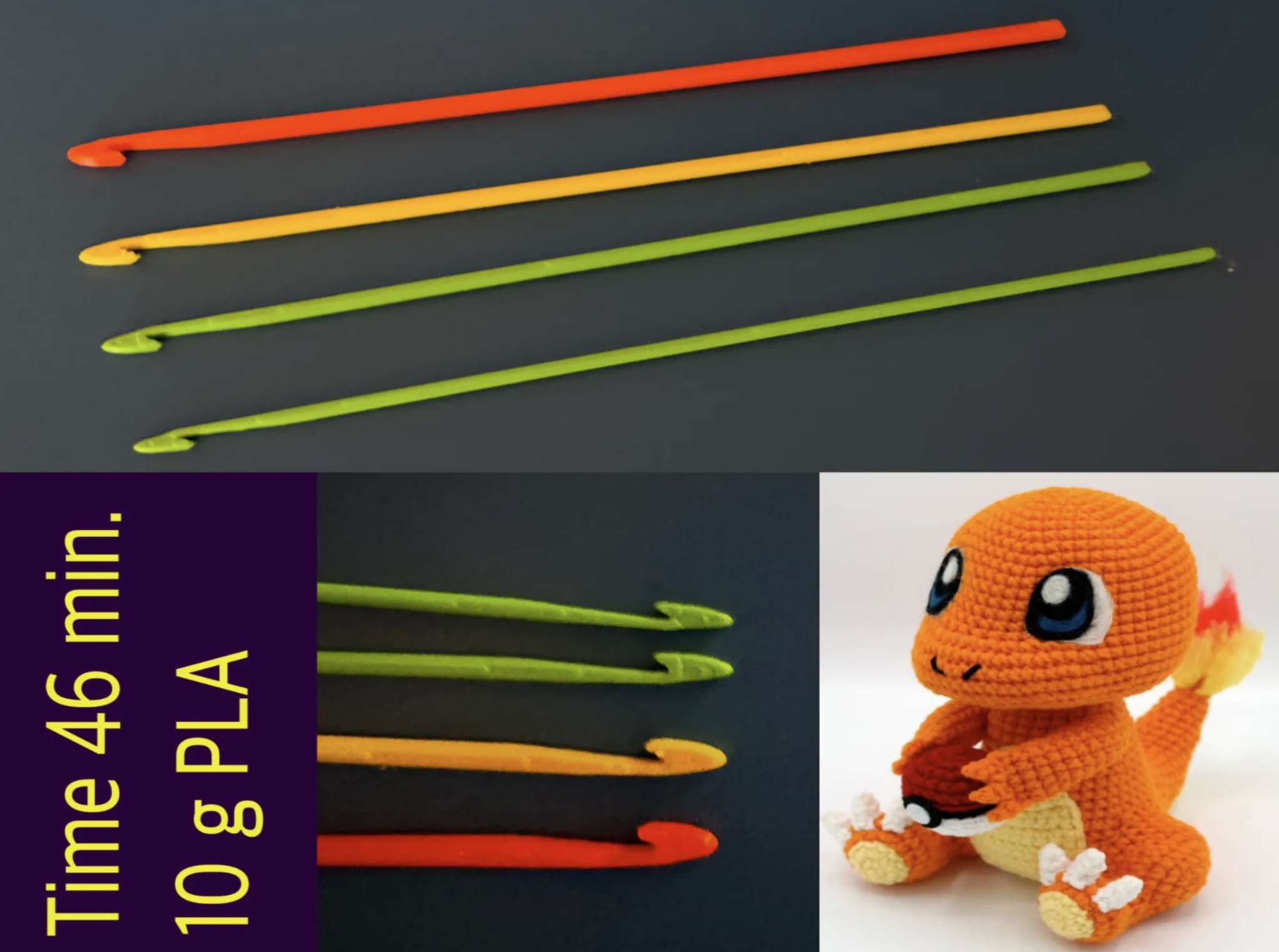 Ghim móc len Haeckelnadeln kích thước 2.5 - 5