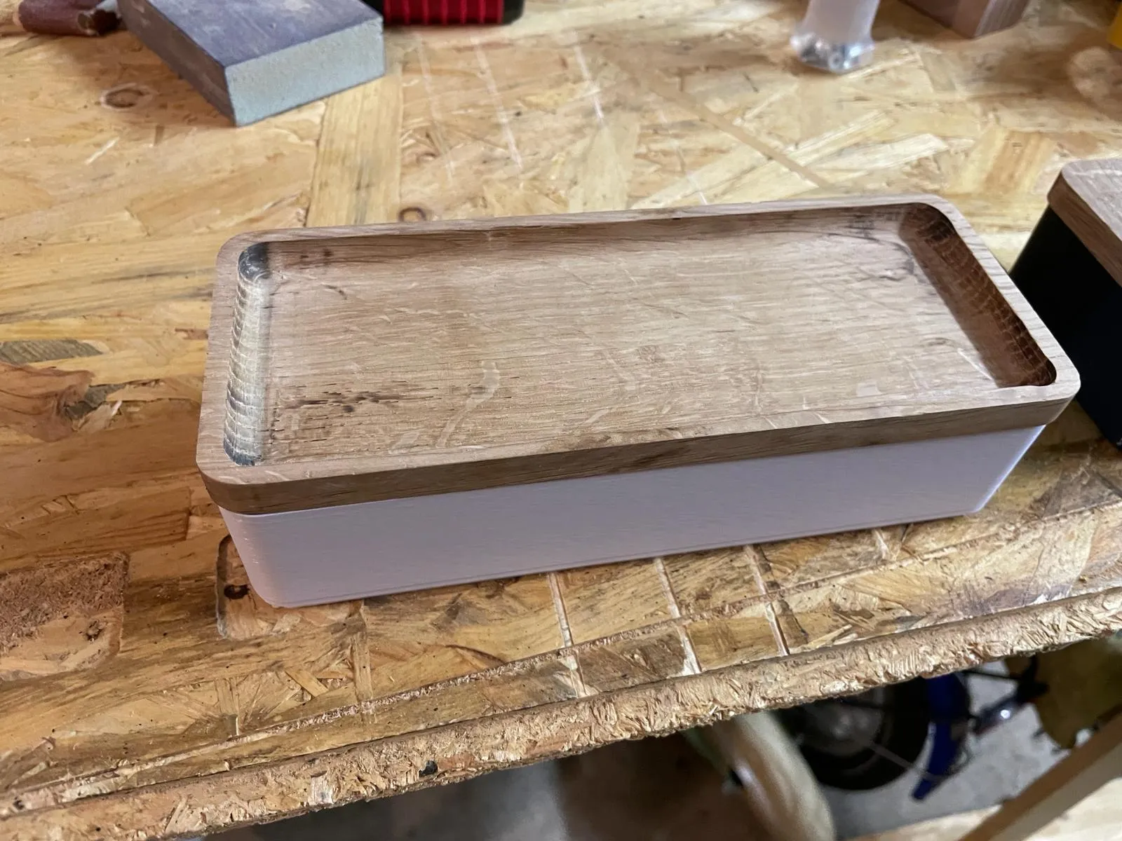 Hộp trang sức xếp chồng tiện lợi bằng gỗ sồi