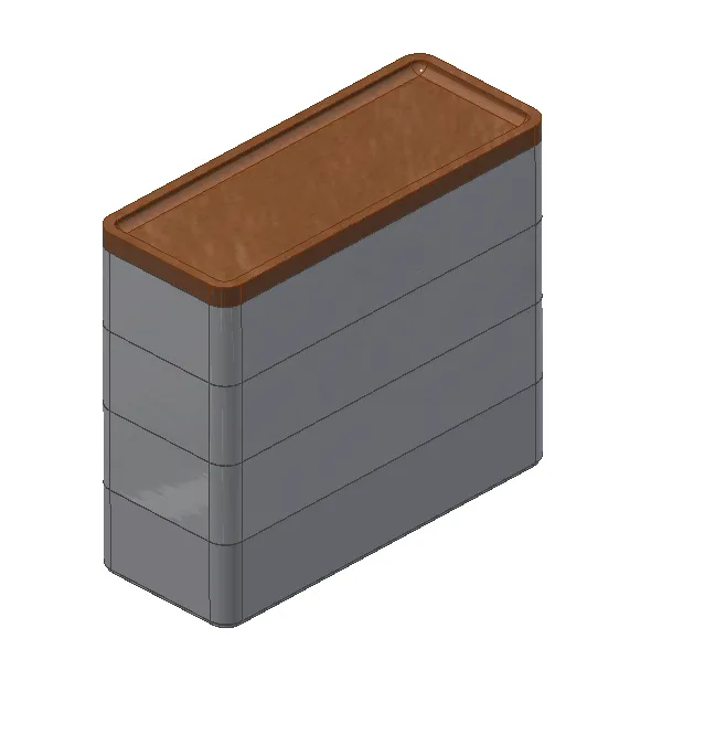 Hộp trang sức xếp chồng tiện lợi bằng gỗ sồi