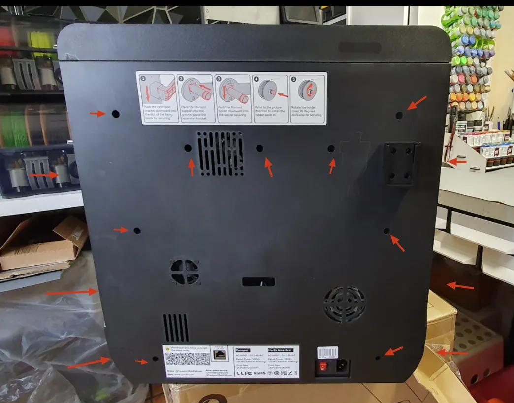 Bảng quạt bo mạch QIDI Q1 Pro hỗ trợ quạt 80mm