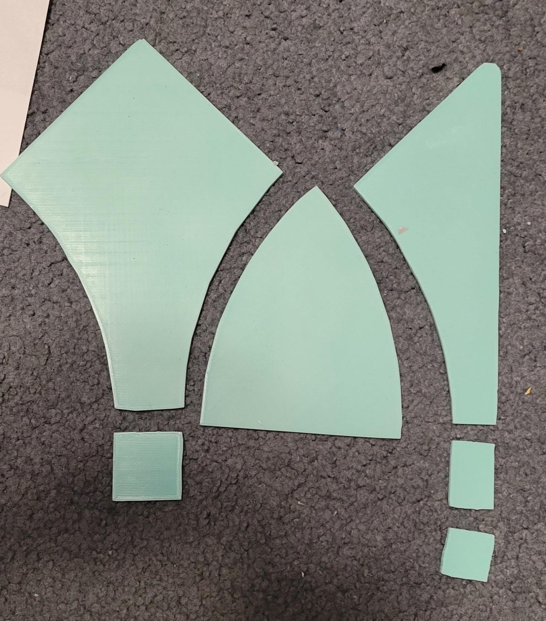 Mẫu cắt cho khối chăn bông hoa tuyết nở