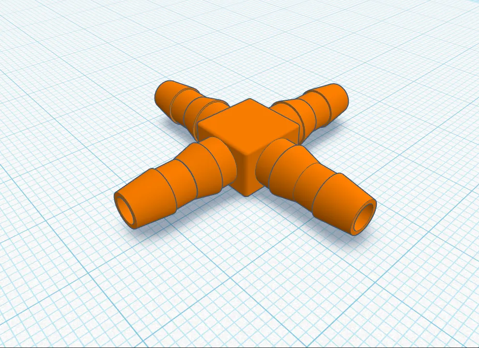 Khớp nối tưới nước nhỏ giọt 4 chiều, T và L 4.6 mm