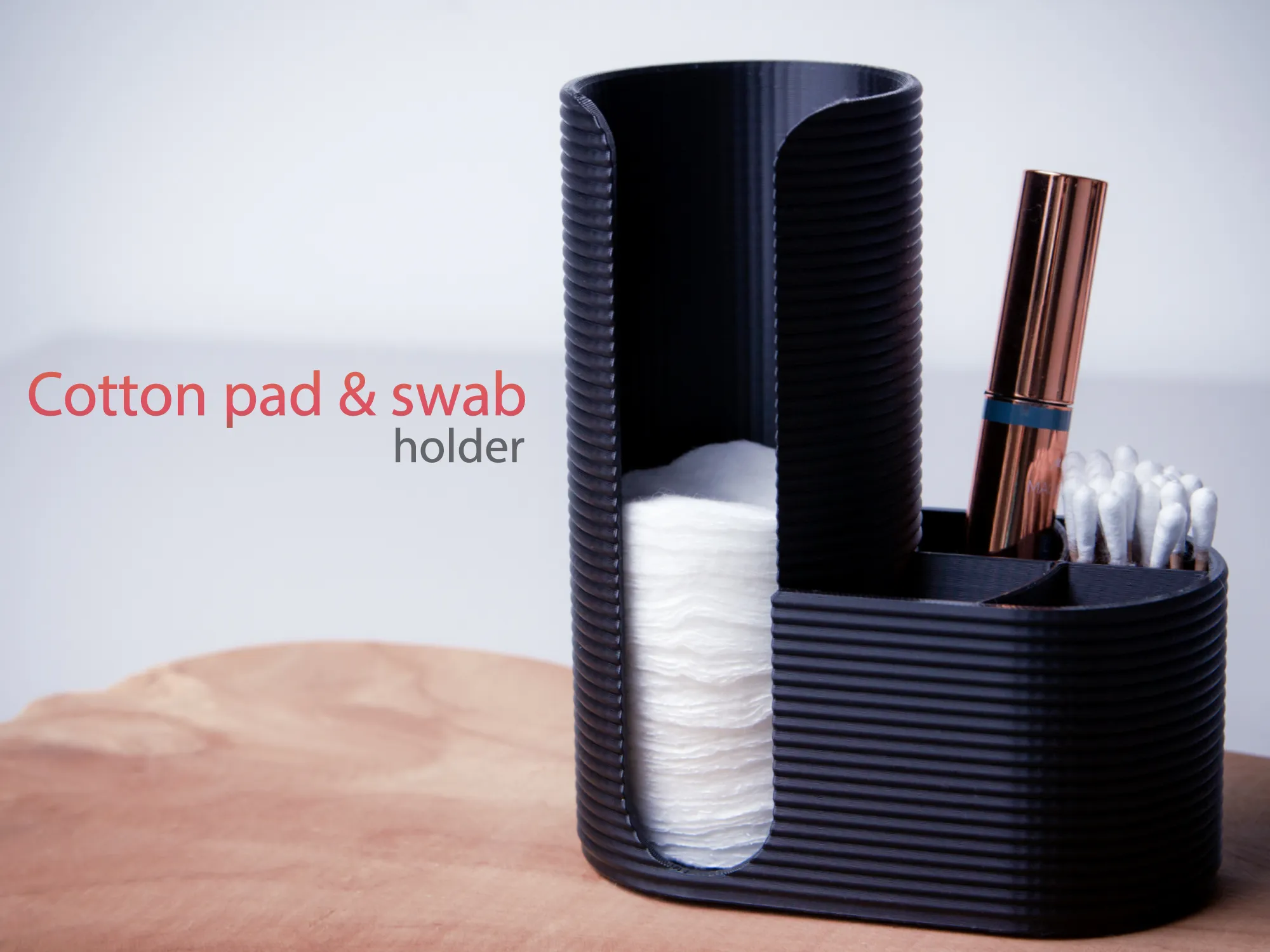 Giá đỡ bông tẩy trang và que tăm bông cho mỹ phẩm