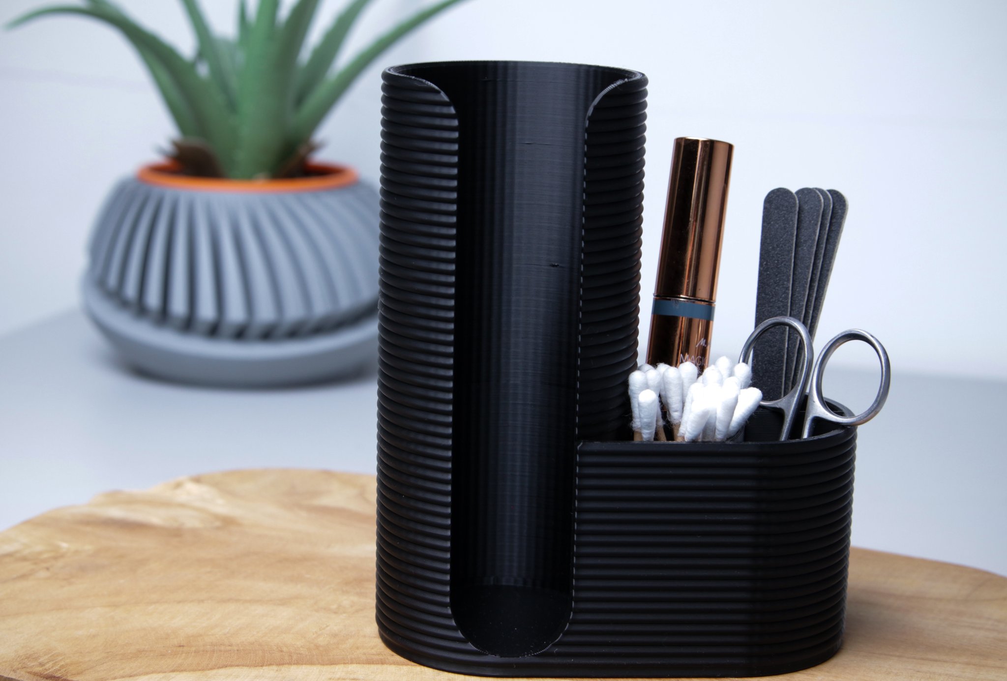 Giá đỡ bông tẩy trang và que tăm bông cho mỹ phẩm