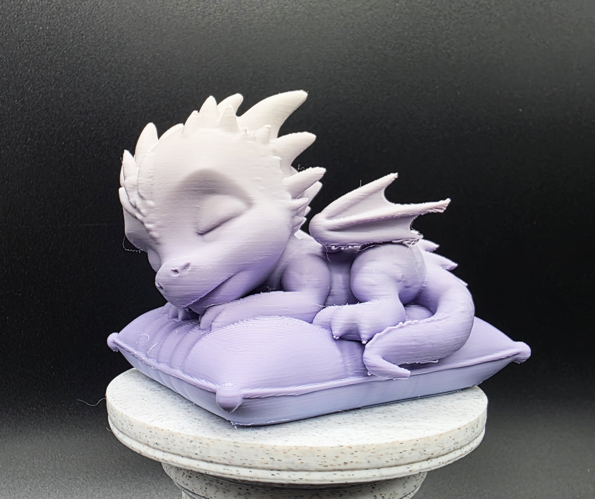 Rồng con ngủ trên gối mềm mại