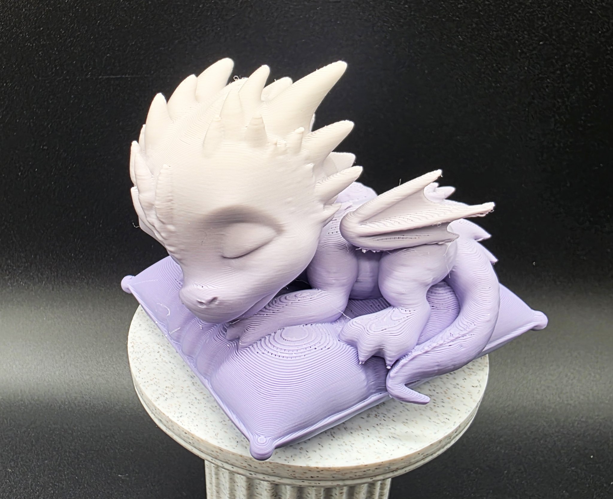 Rồng con ngủ trên gối mềm mại