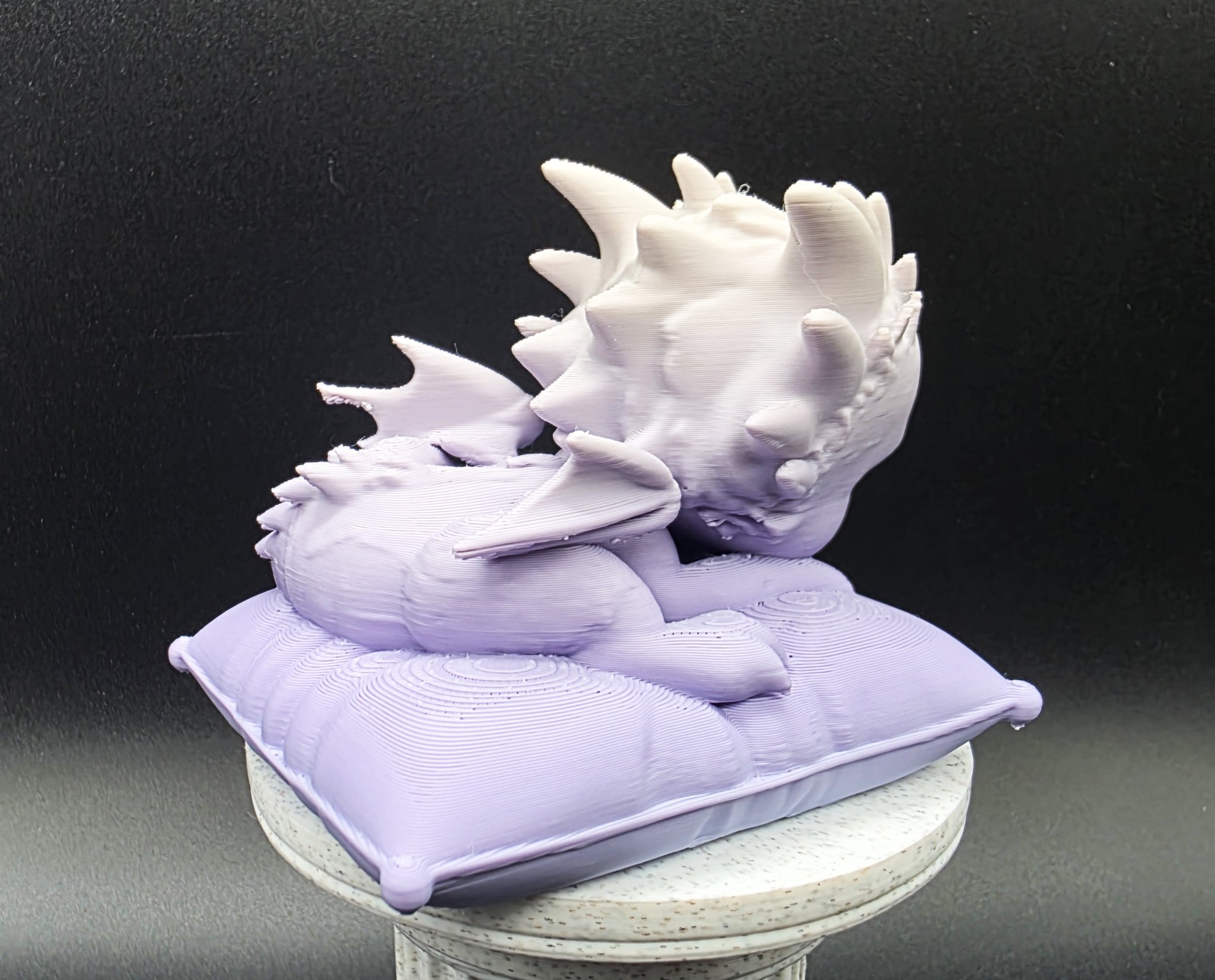 Rồng con ngủ trên gối mềm mại