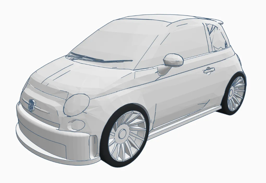 Mô hình xe FIAT 595 Abarth độc đáo và thể thao