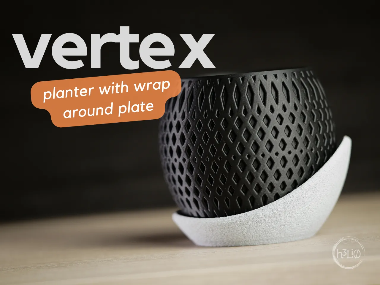 Chậu cây hiện đại với đế bao quanh tối giản