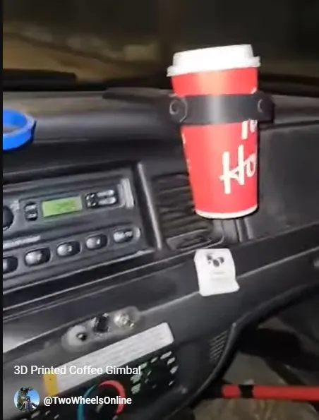 Tay cầm phẳng mở rộng cho gimbal cà phê gắn trên xe hơi