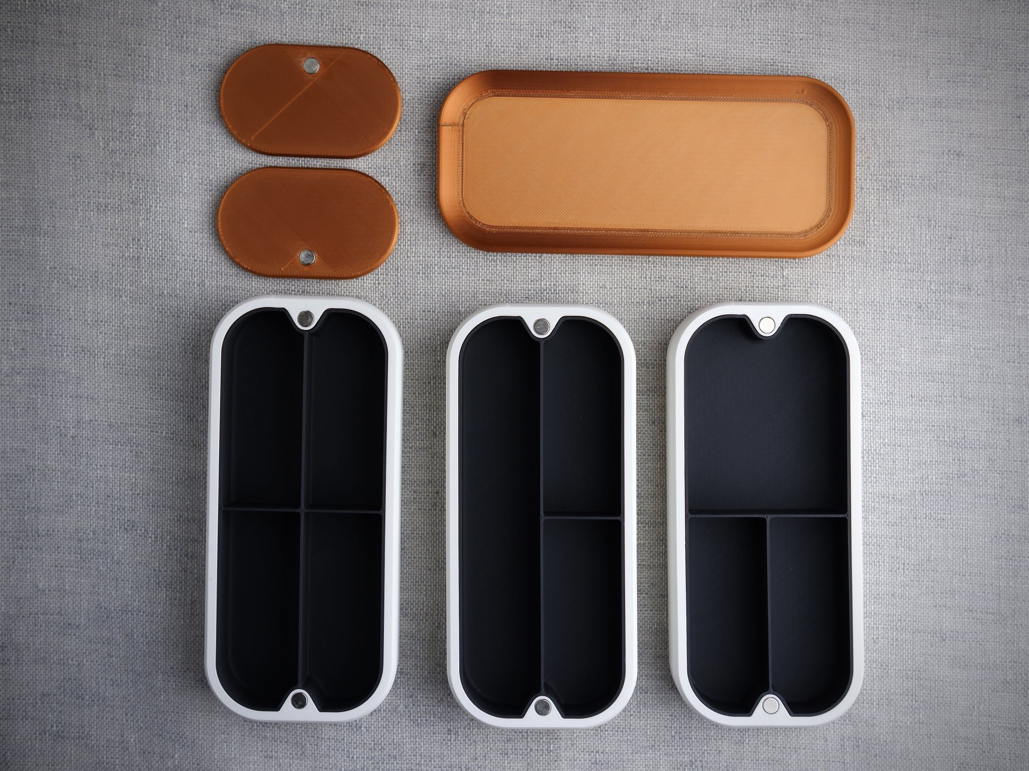 Hộp mây xếp chồng từ tính, thiết kế mô-đun