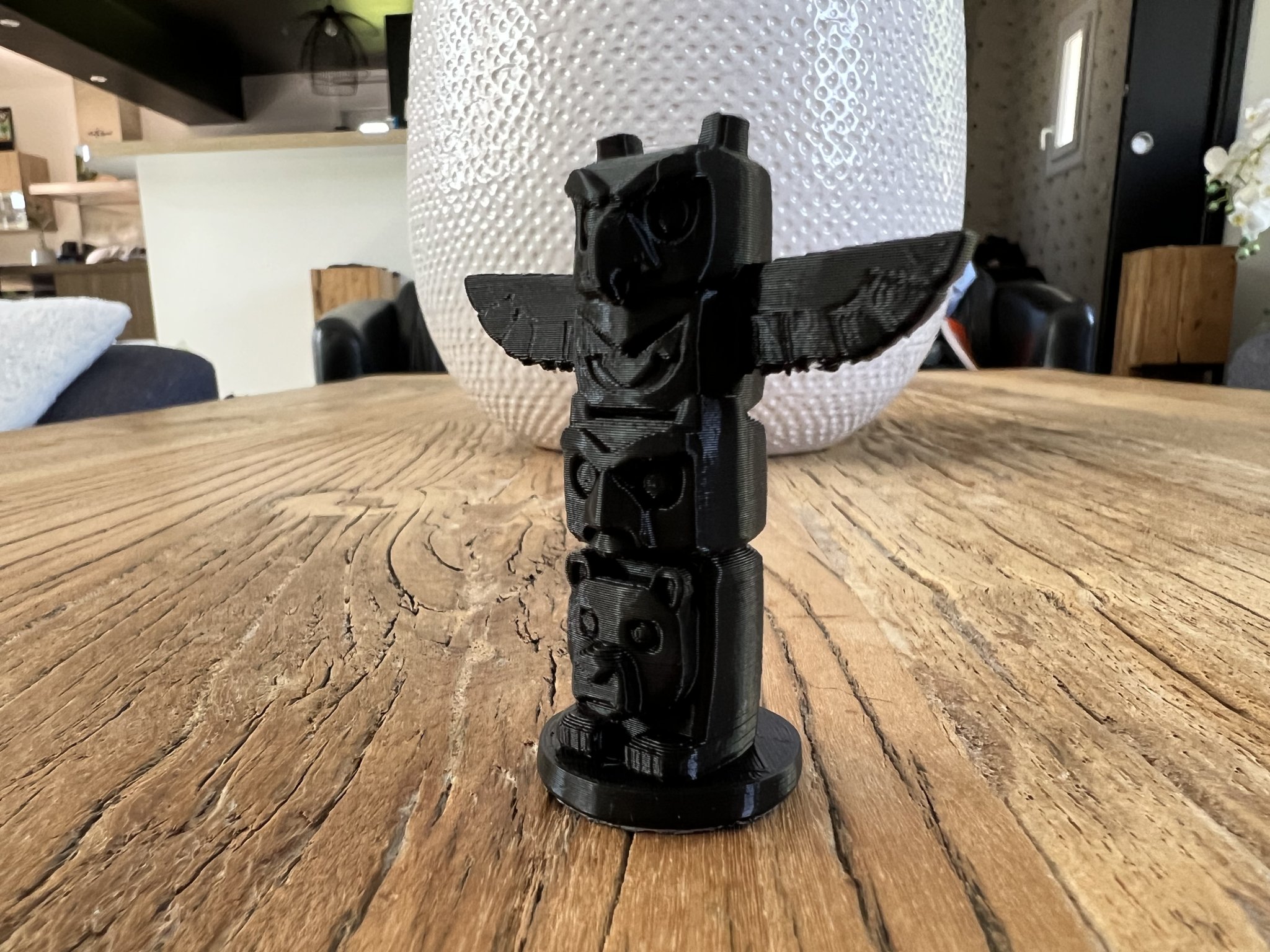 Tượng totem phong cách Ấn Độ độc đáo 3D