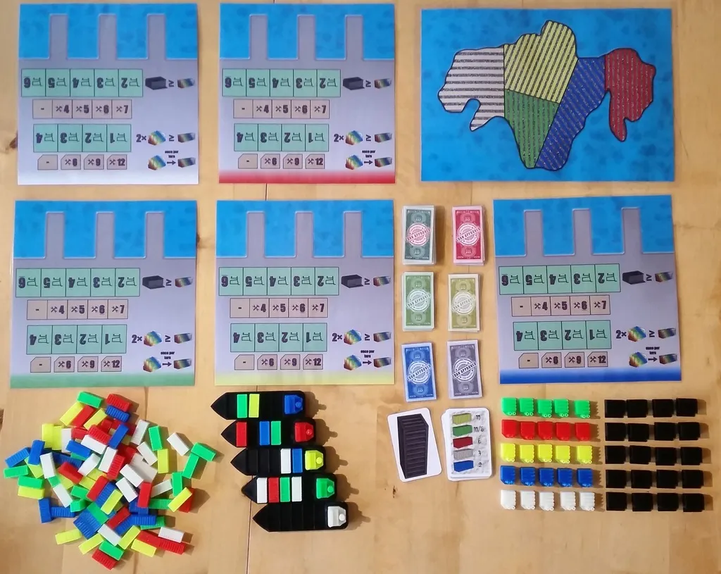 Các quân cờ cho trò chơi boardgame Container