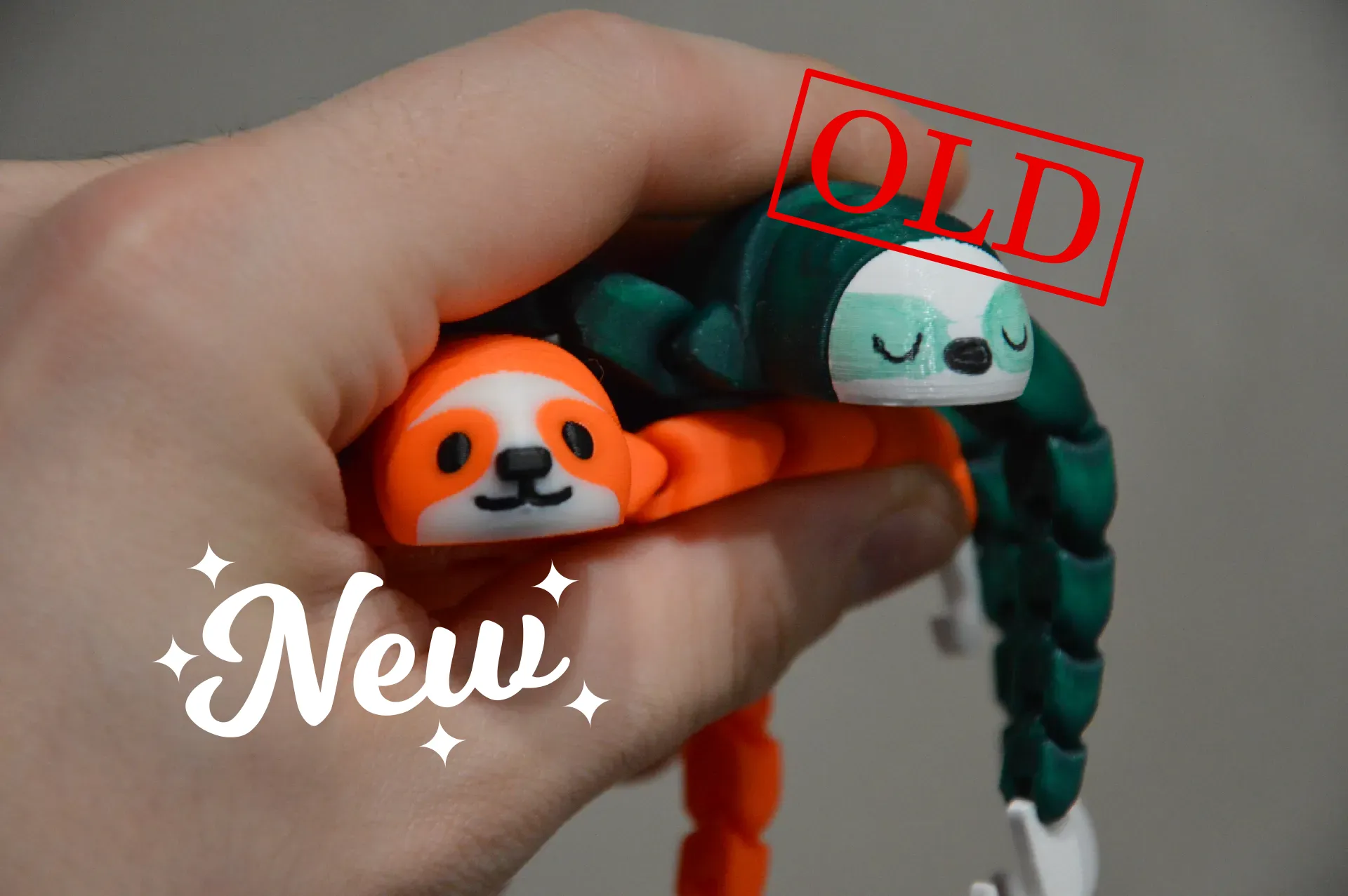 Nhân vật lười đa vật liệu Flexi Sloth