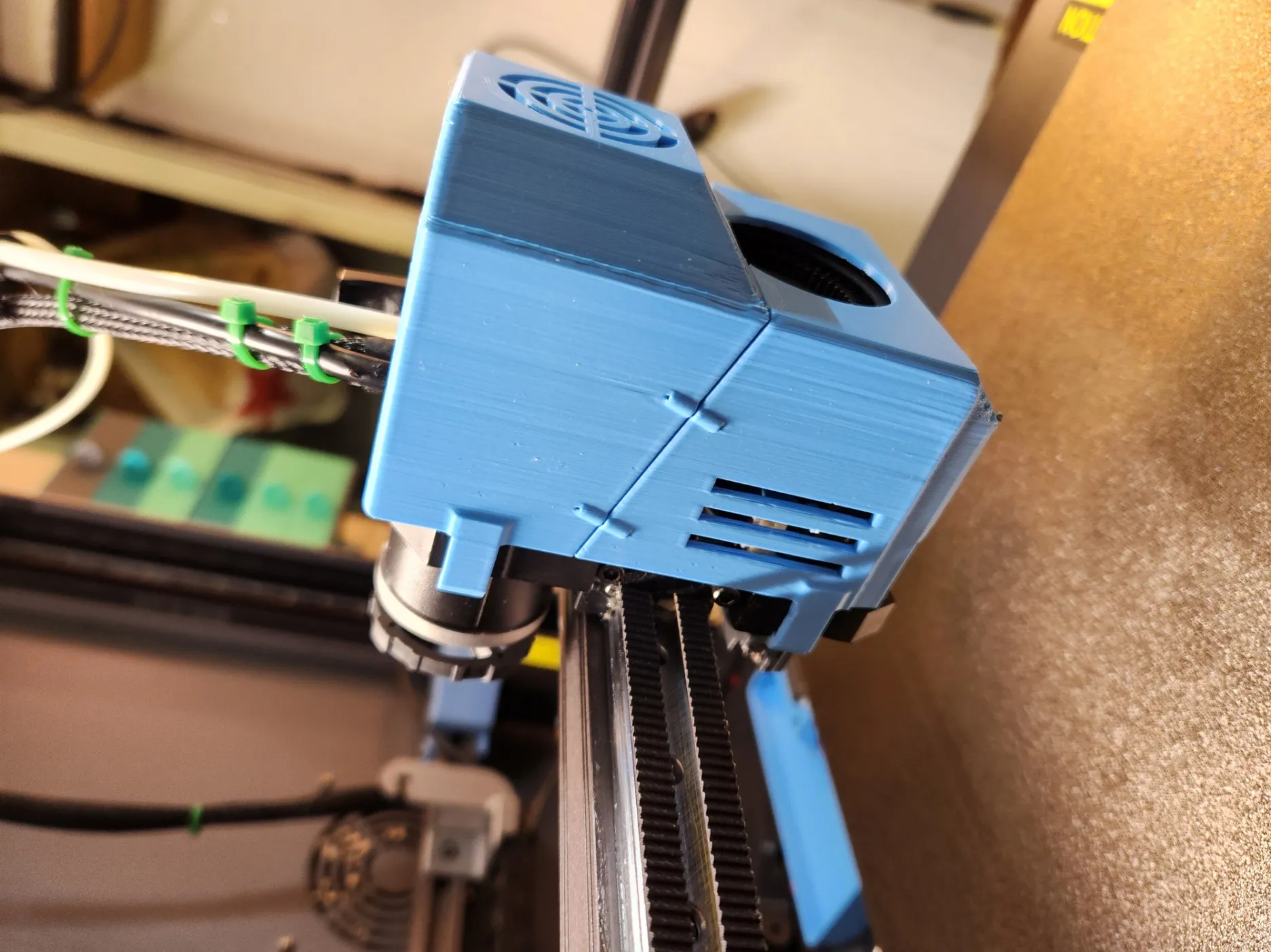 Nắp Extruder Sovol SV08 với khe quạt toolhead và chỗ cho BTT Eddy Probe