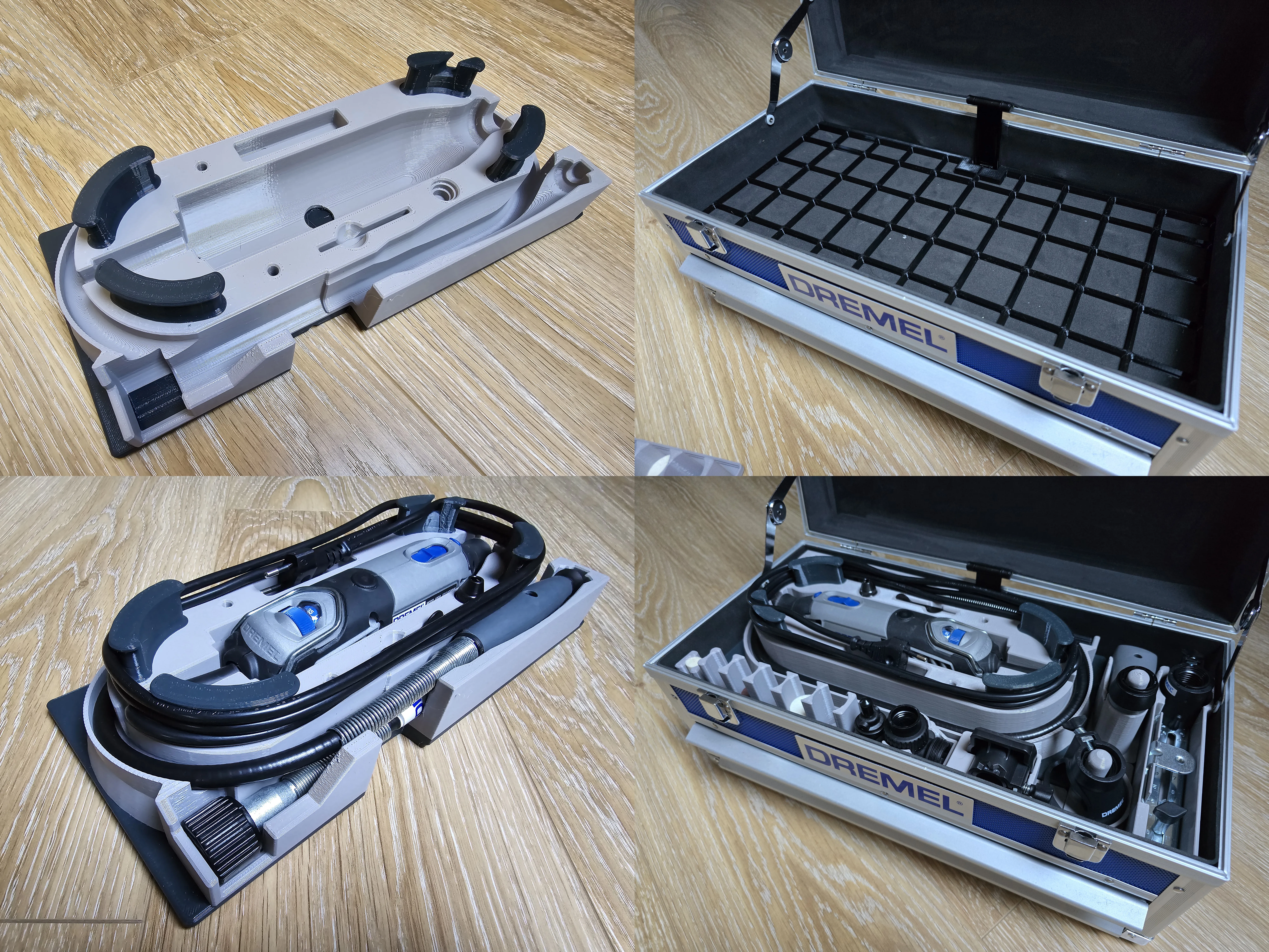 Giá đỡ cho Dremel 4000/4250 và Dremel 225 trong hộp Gridfinity