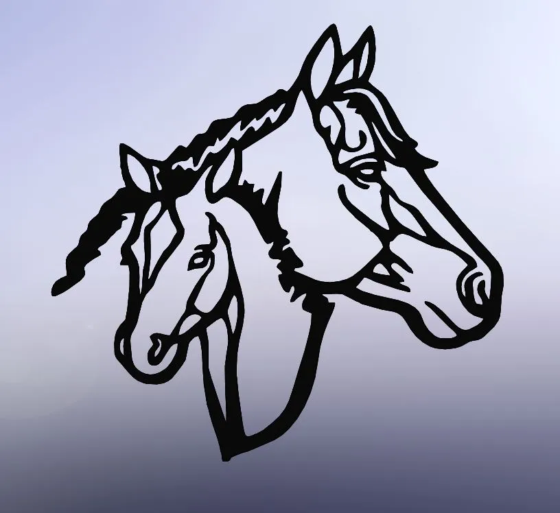 Ngựa và ngựa con trong nghệ thuật 2D, tranh treo tường