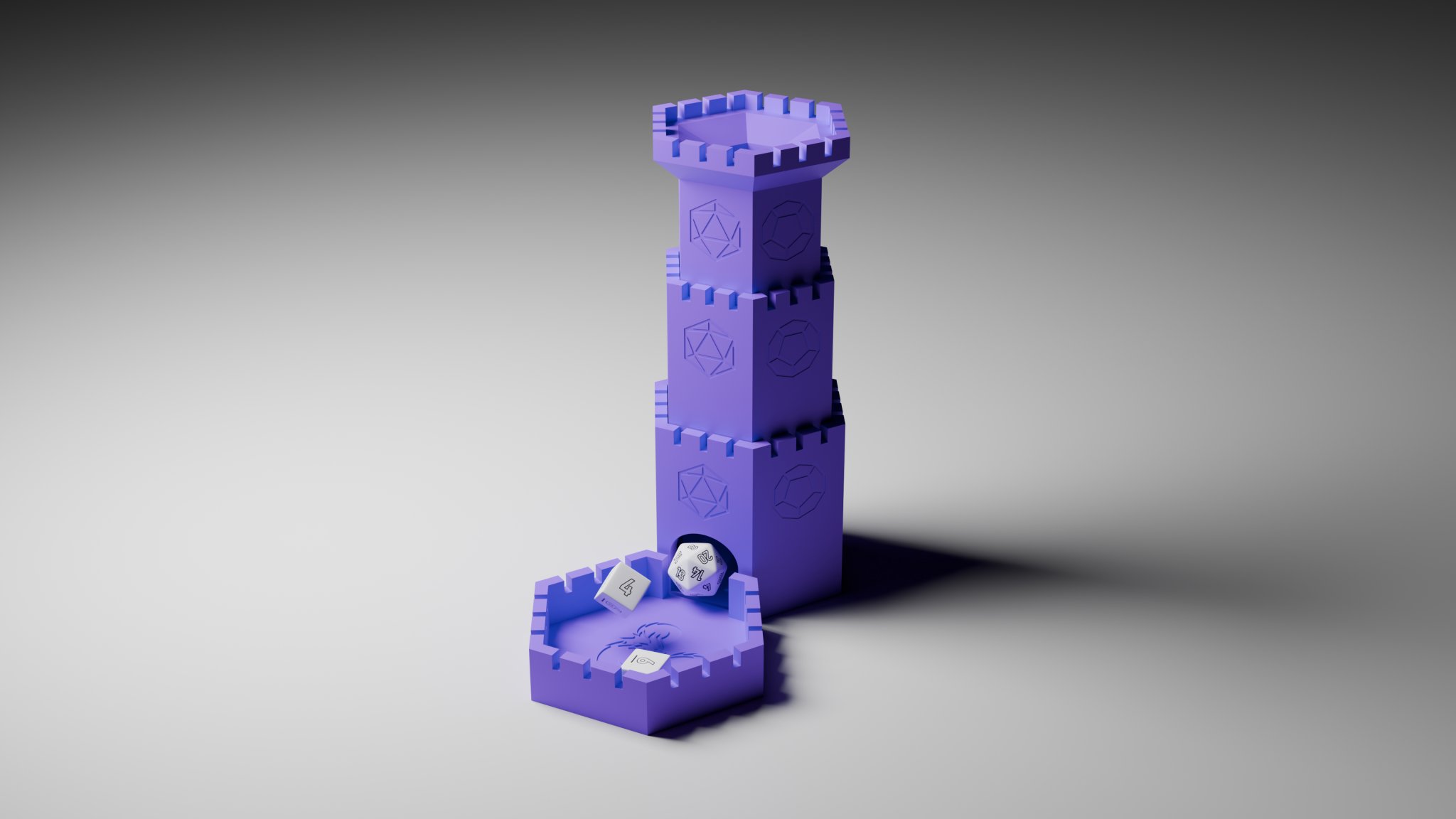 Tháp xúc xắc từ tính gập lại tiện lợi