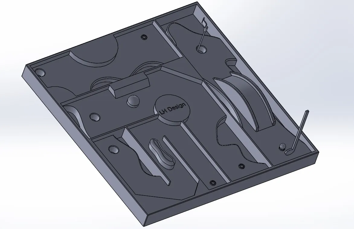 Trò chơi mini golf trên bàn với mô hình in 3D