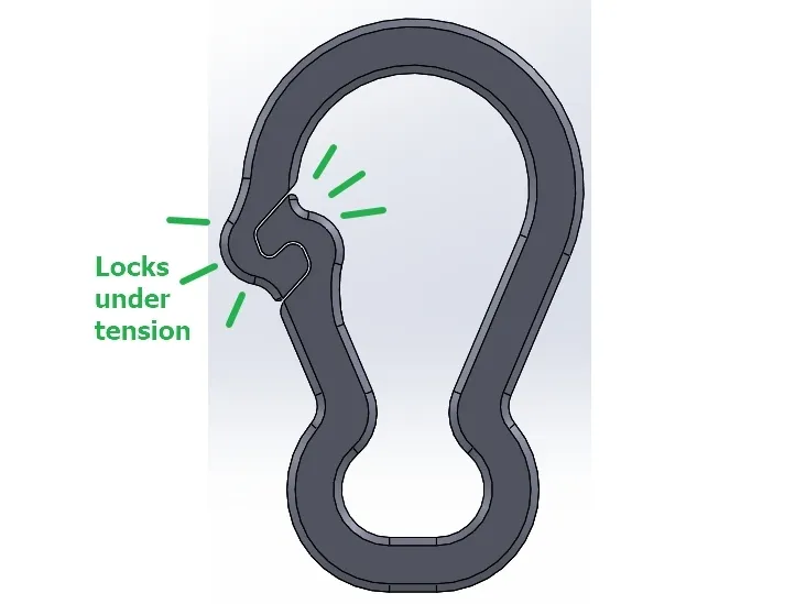 #0010 J's Carabiner - Móc Khóa Kẹp Túi