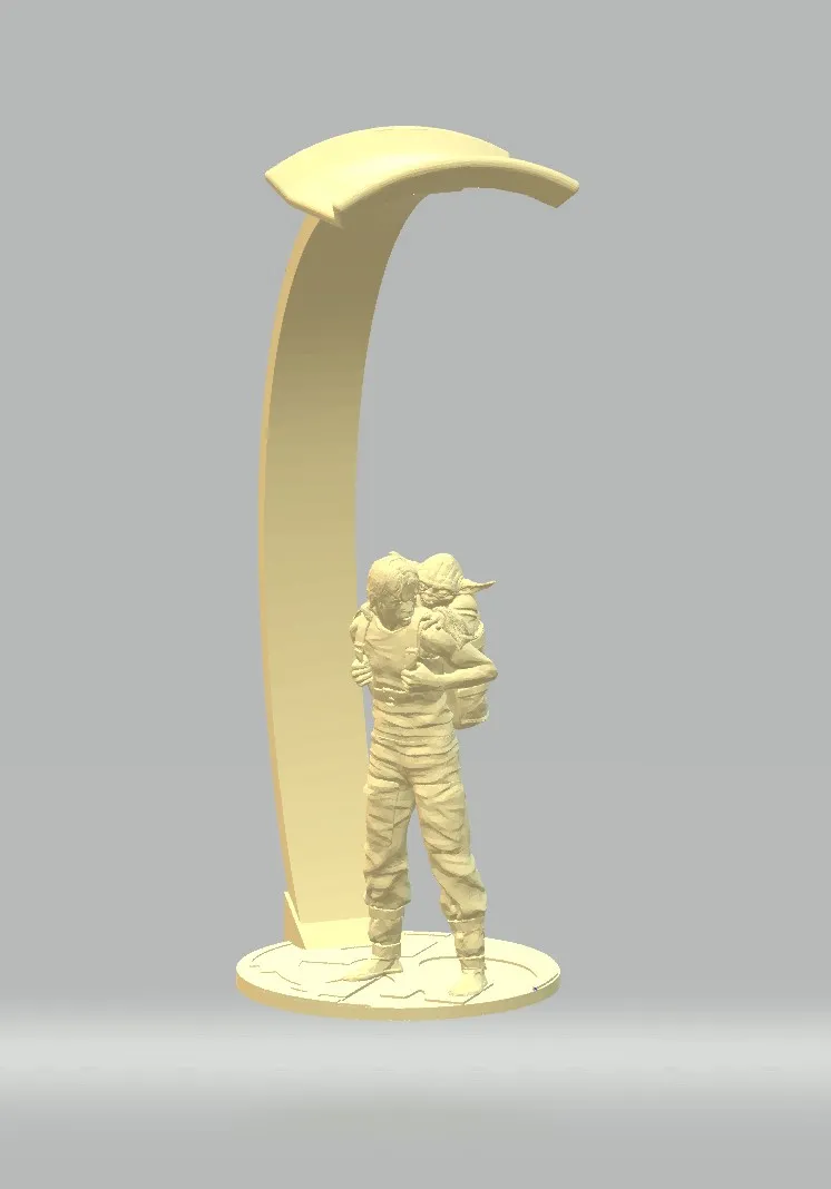 Giá đỡ tai nghe hình Luke và Yoda từ Star Wars