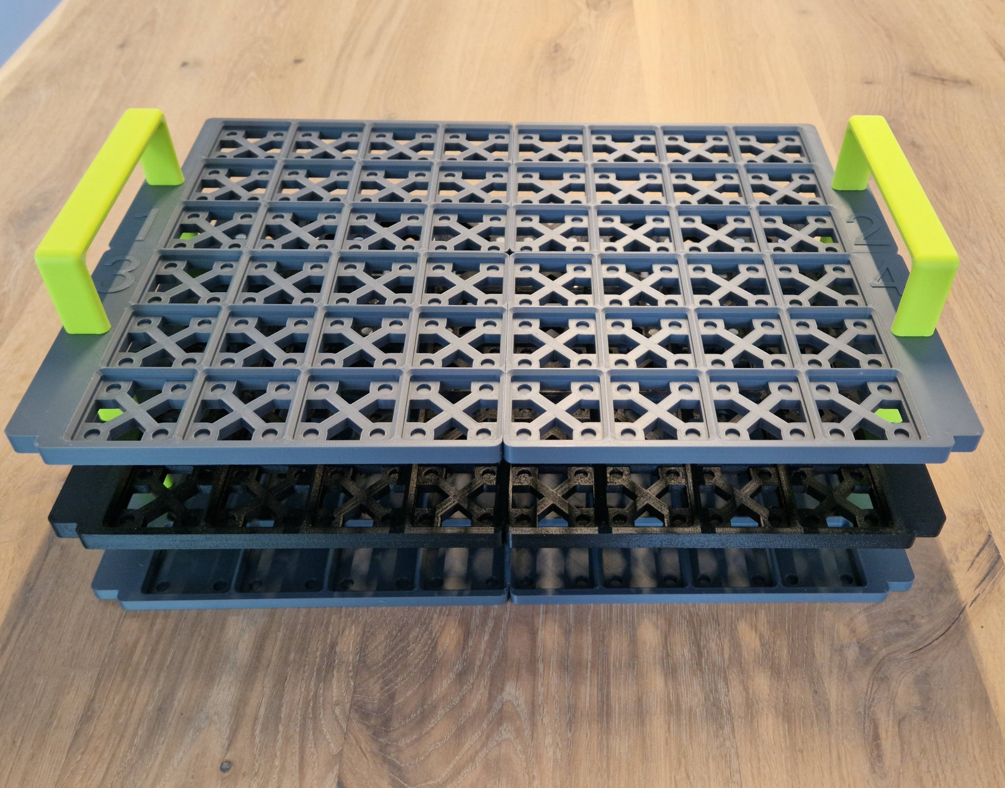 Khay xếp chồng Gridfinity Makpac có nam châm