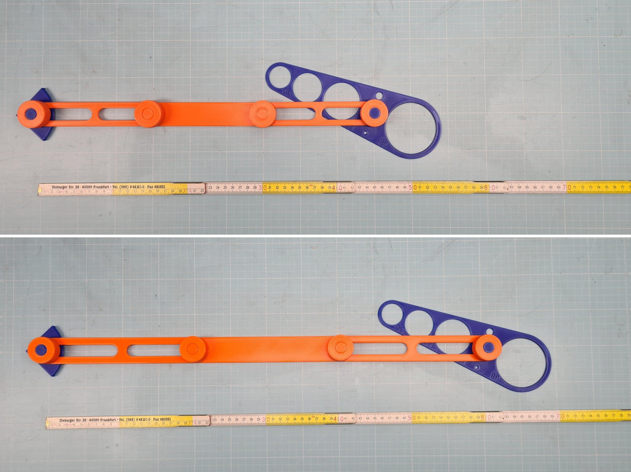 Thước đo khoan gạch điều chỉnh 50/65 cm