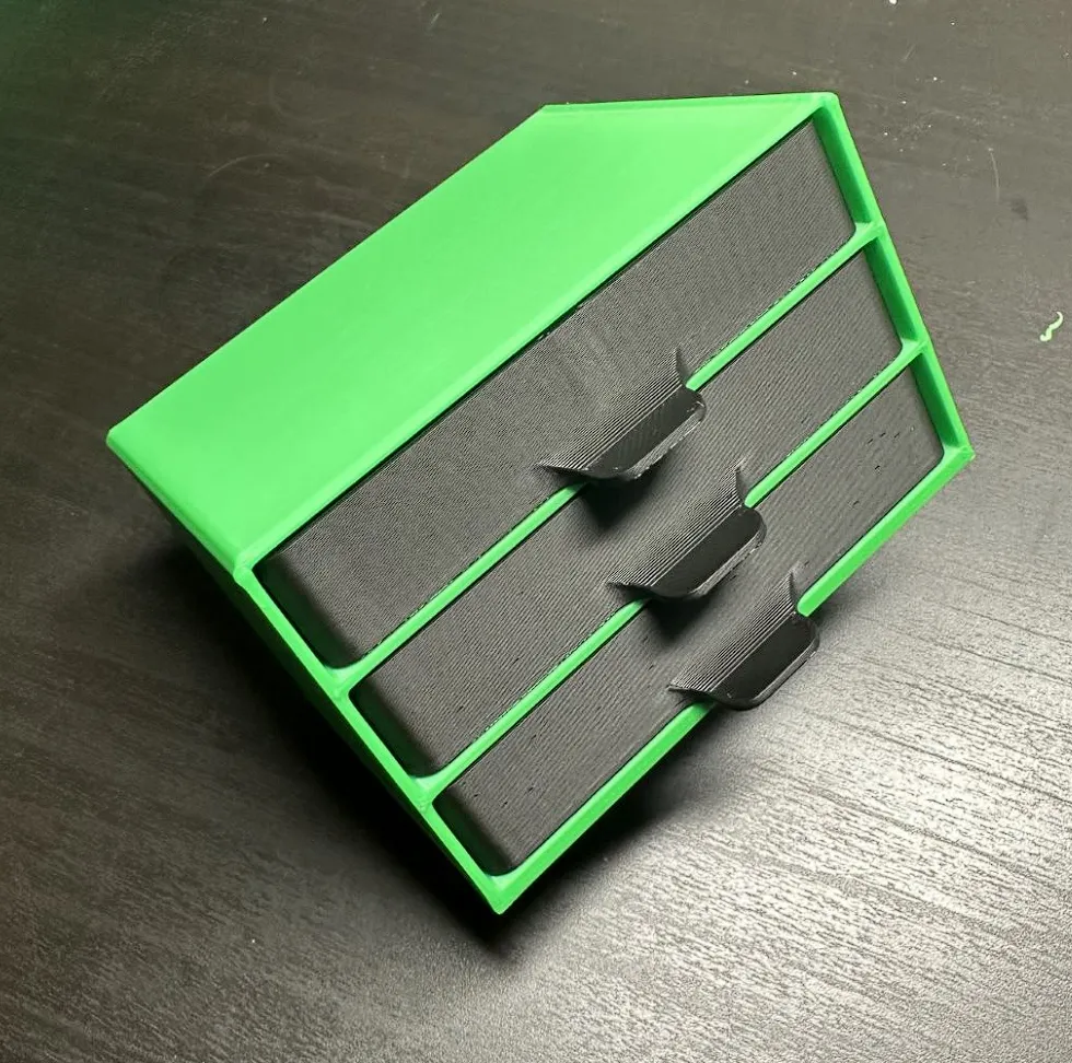 Kệ lưu trữ linh kiện nhỏ - 3 ngăn + có thể xếp chồng