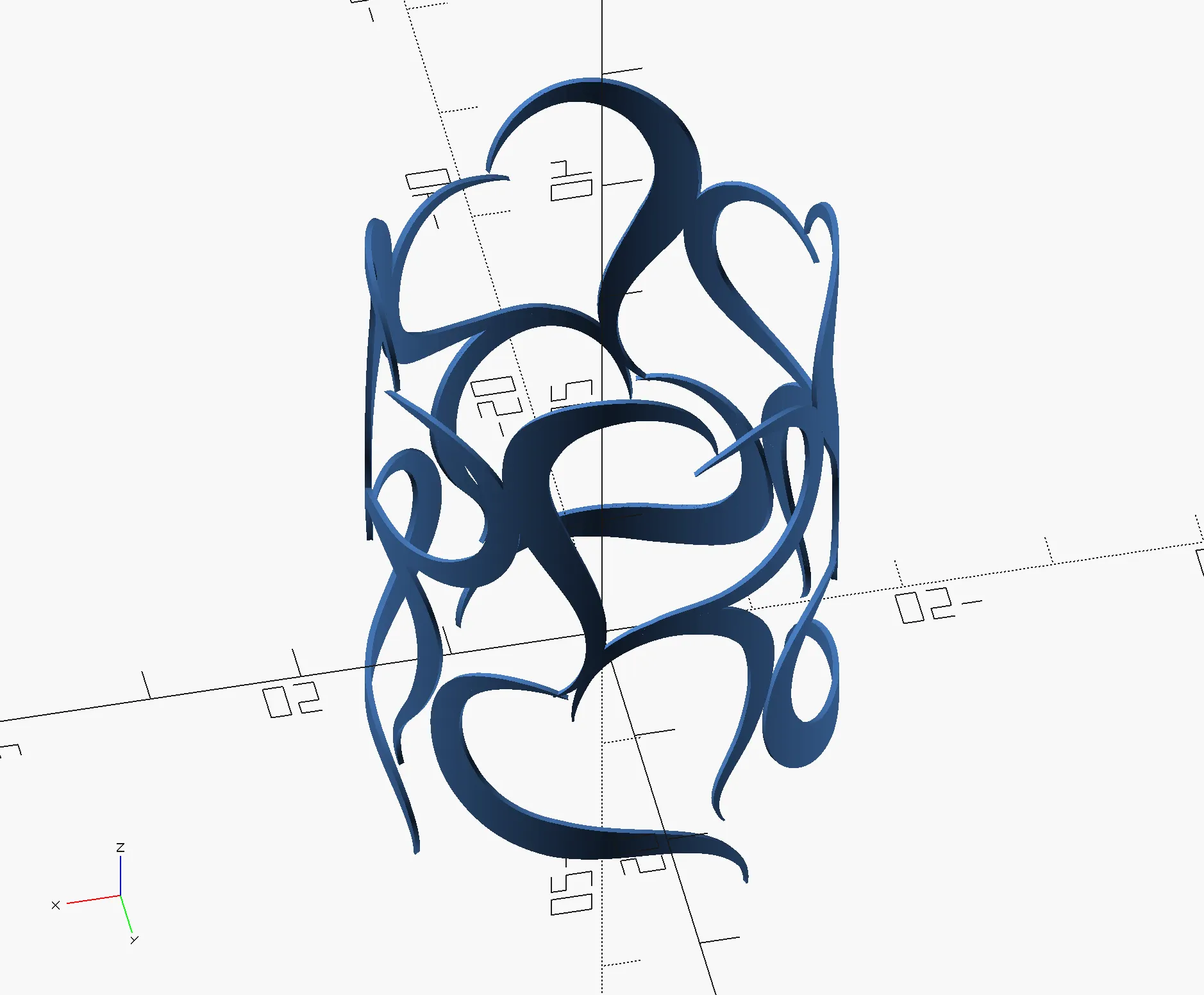 Hình ảnh SVG cong cho bề mặt 3D trong OpenSCAD