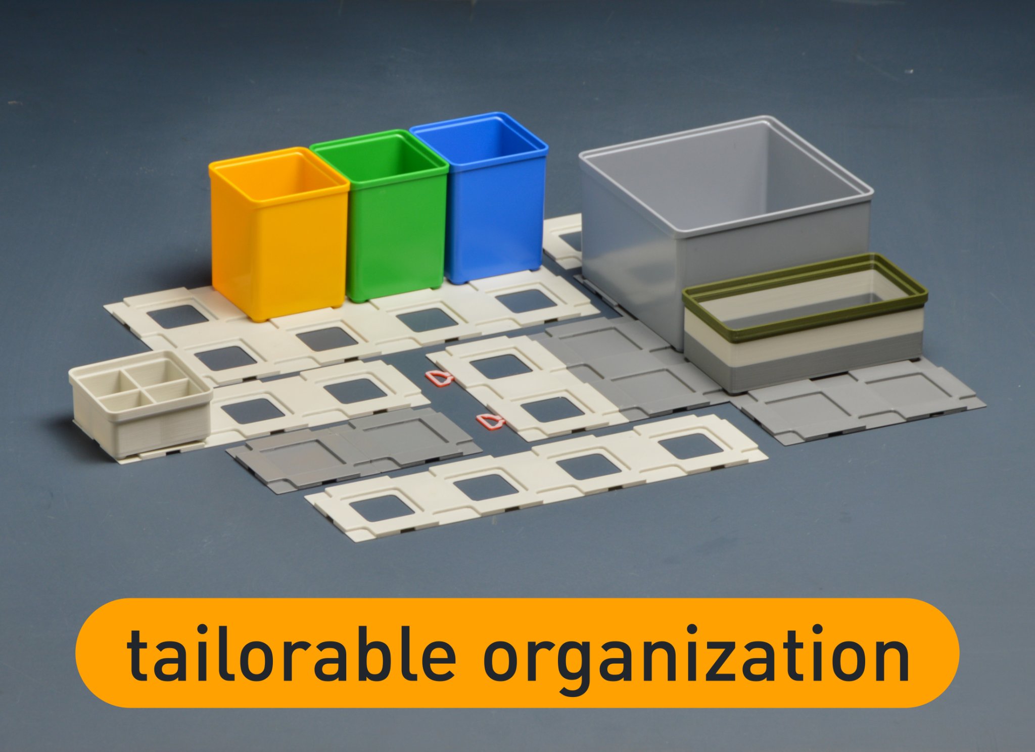 Giá đỡ hộp chèn Sortimo và Auer với kích thước linh hoạt