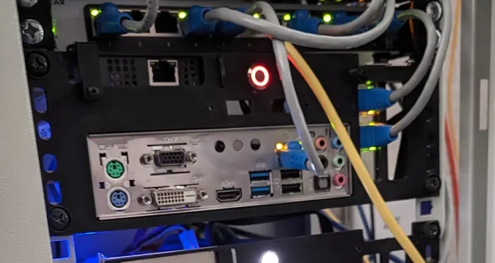 Giá đỡ mini ITX 2U cho tủ rack 10 inch V2