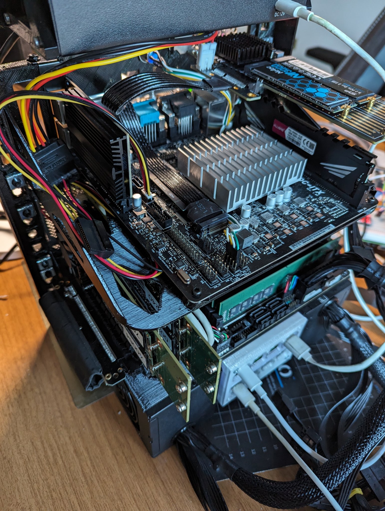 Giá đỡ mini ITX 2U cho tủ rack 10 inch V2