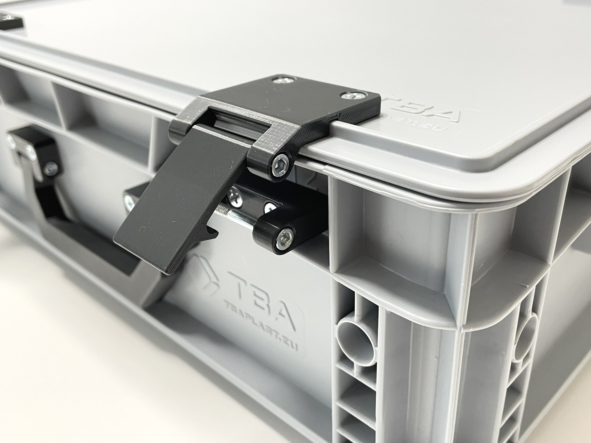 Eurobox (Thùng Euro) Phần cứng (Bản lề, Tay cầm, Chân, Khóa kẹp)