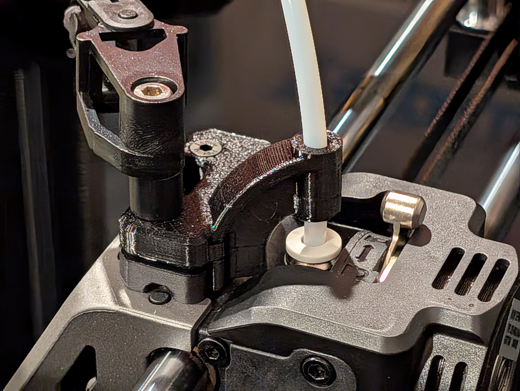 Giá đỡ xích 12mm và hướng dẫn ống PTFE cho máy in Creality K1/K1C