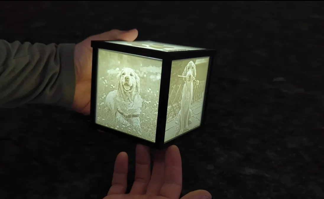 Hộp ảnh/lưu giữ kỷ niệm lithophane in 3D