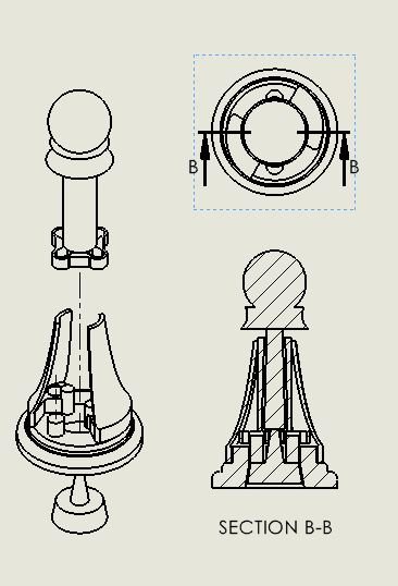 Quân cờ vua gập lại với cánh có thể mở rộng