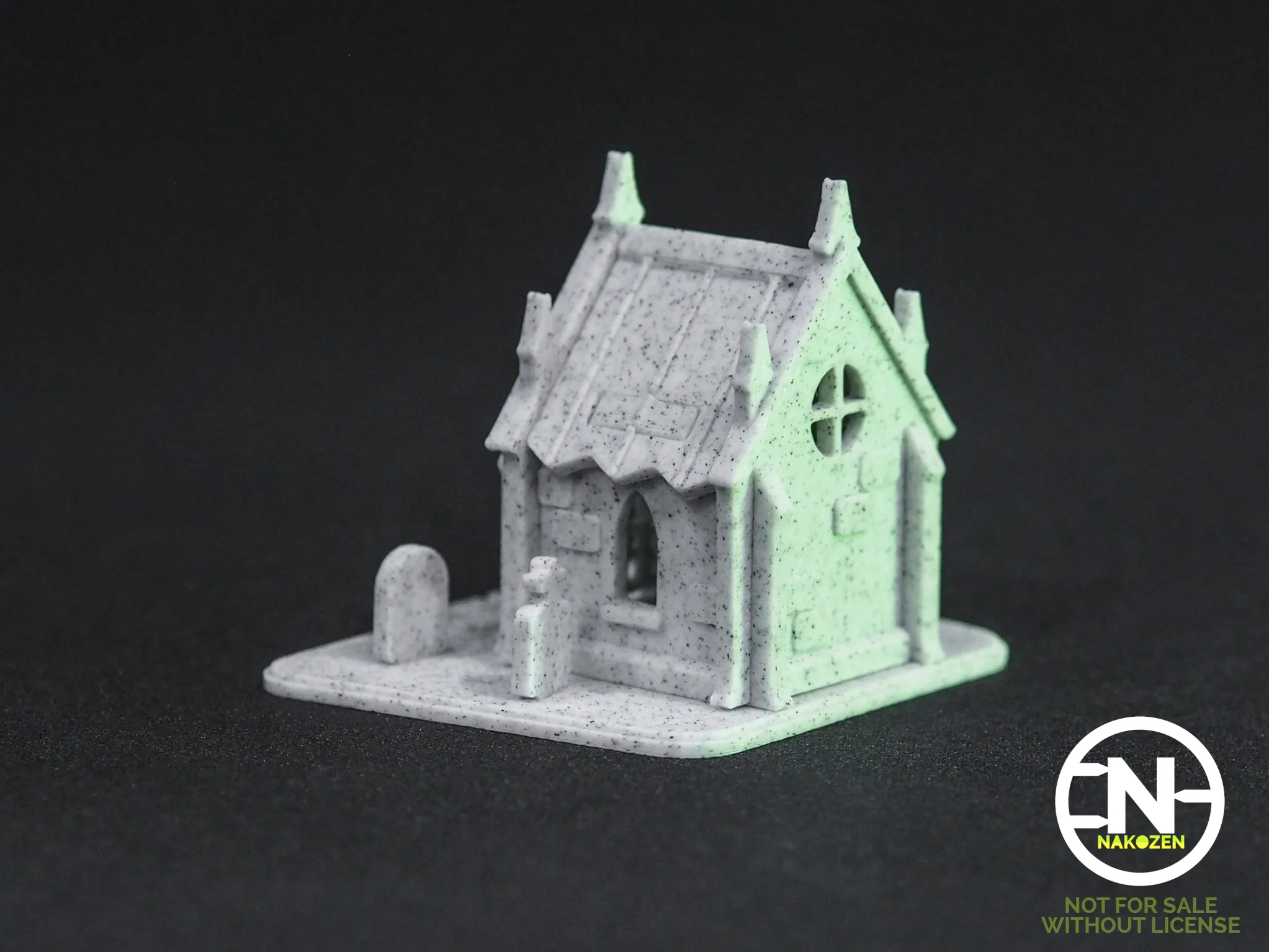 Bộ mô hình lăng mộ ma quái trong nghĩa trang nhỏ xinh