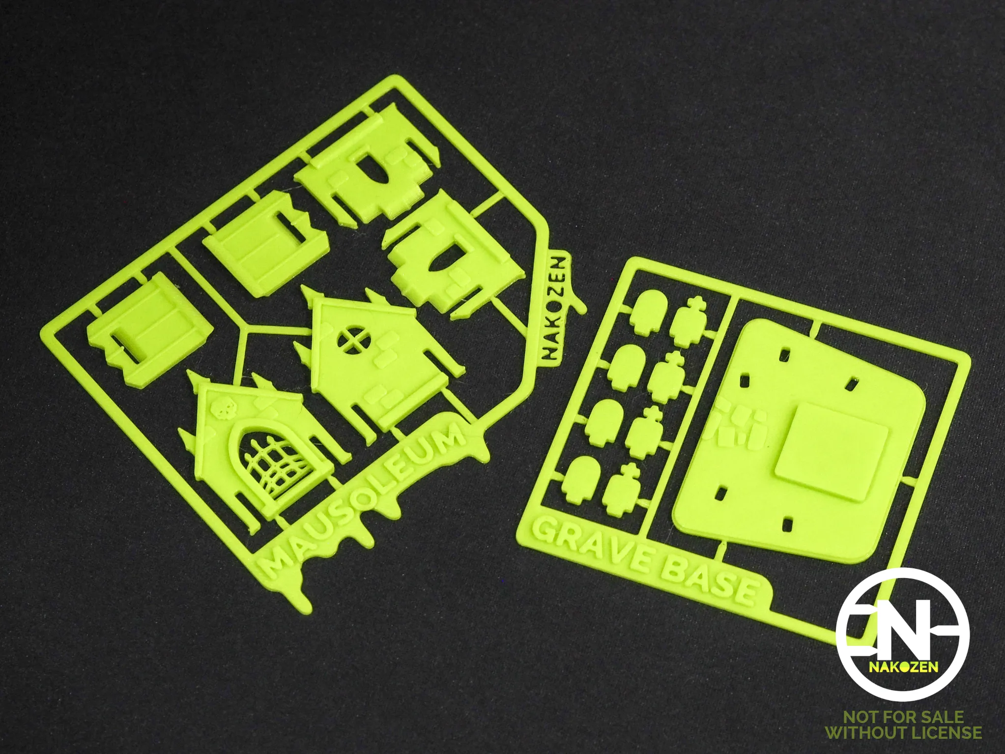 Bộ mô hình lăng mộ ma quái trong nghĩa trang nhỏ xinh