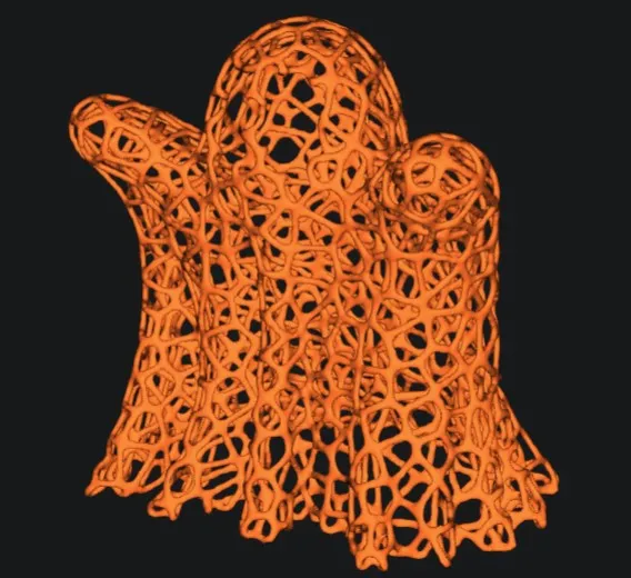 Trang trí ma Voronoi cho Halloween