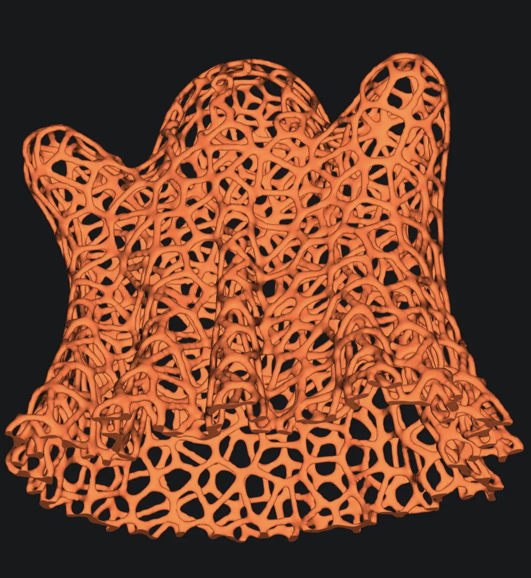 Trang trí ma Voronoi cho Halloween