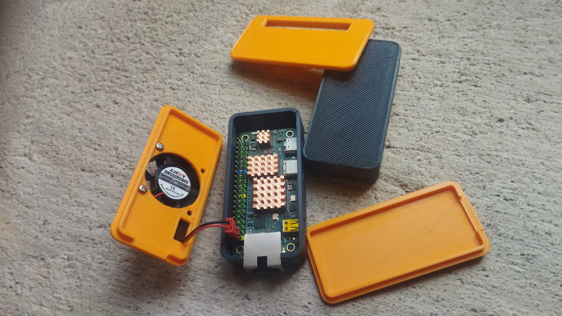 Vỏ cho Radxa Zero 3E của Nenter