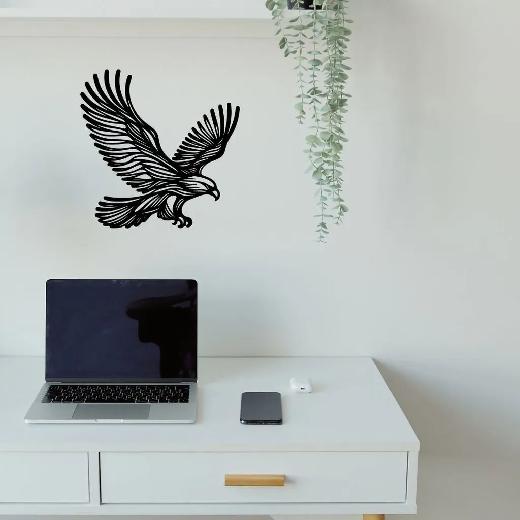 Trang trí tường hoặc bàn hình đại bàng tối giản