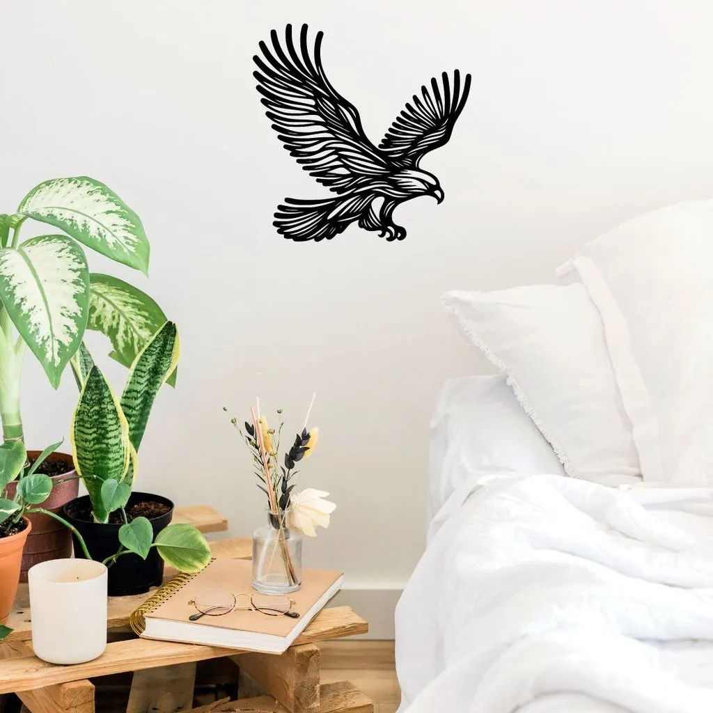 Trang trí tường hoặc bàn hình đại bàng tối giản