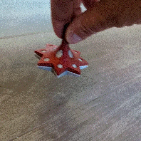 Mô hình toupie sao hai màu với đầu phun đơn