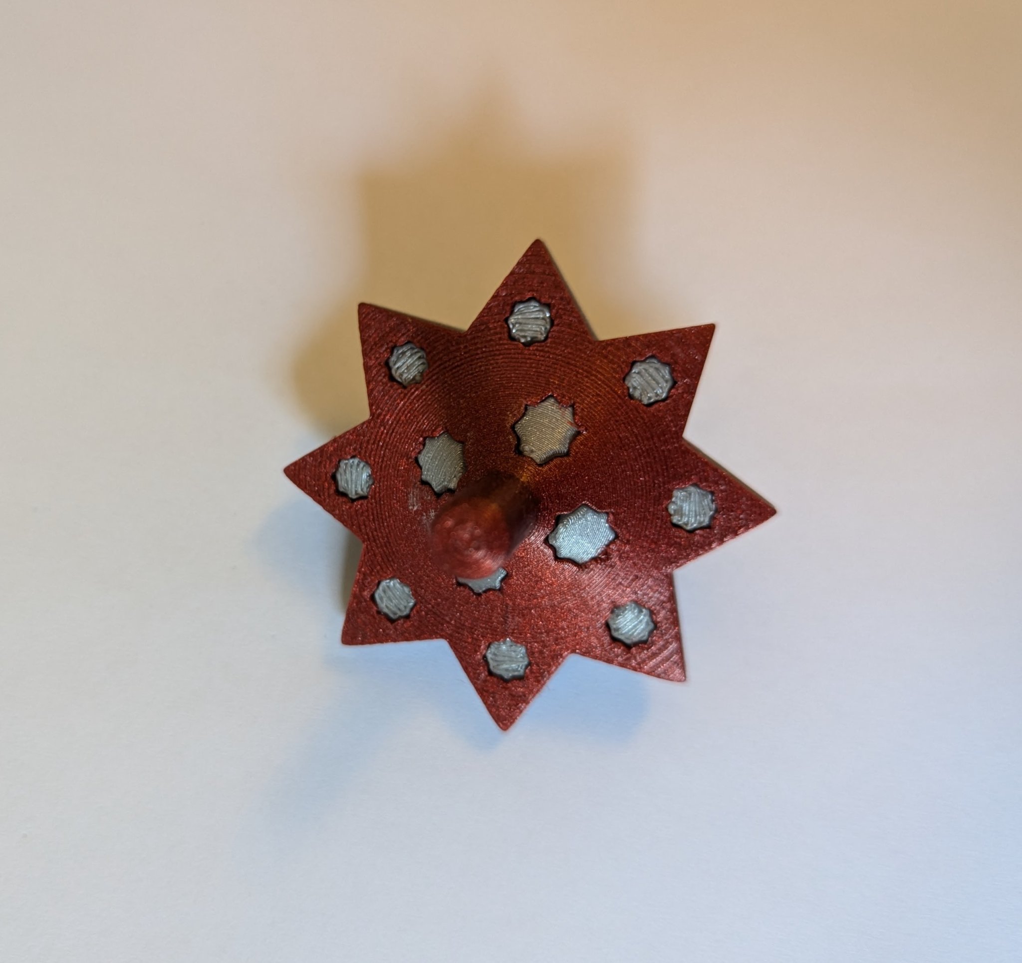 Mô hình toupie sao hai màu với đầu phun đơn