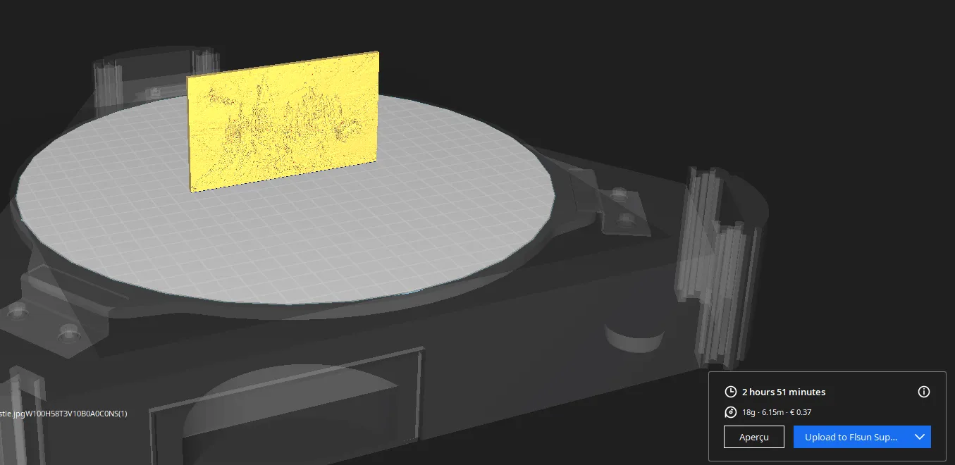 Mô hình Lithophane Hogwarts với xe Ford Anglia nổi tiếng