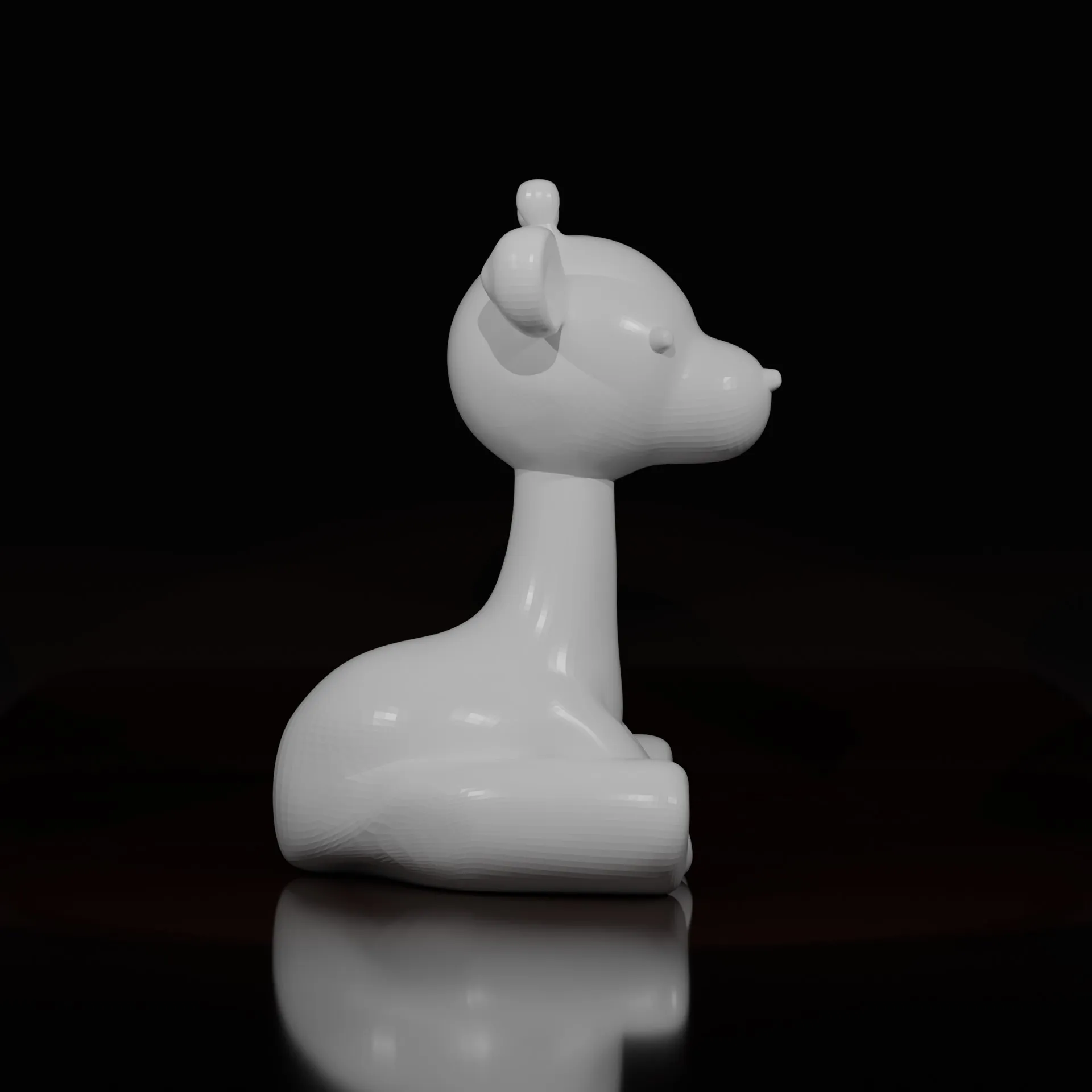 Hươu cao cổ dễ thương ngồi với thiết kế tinh nghịch