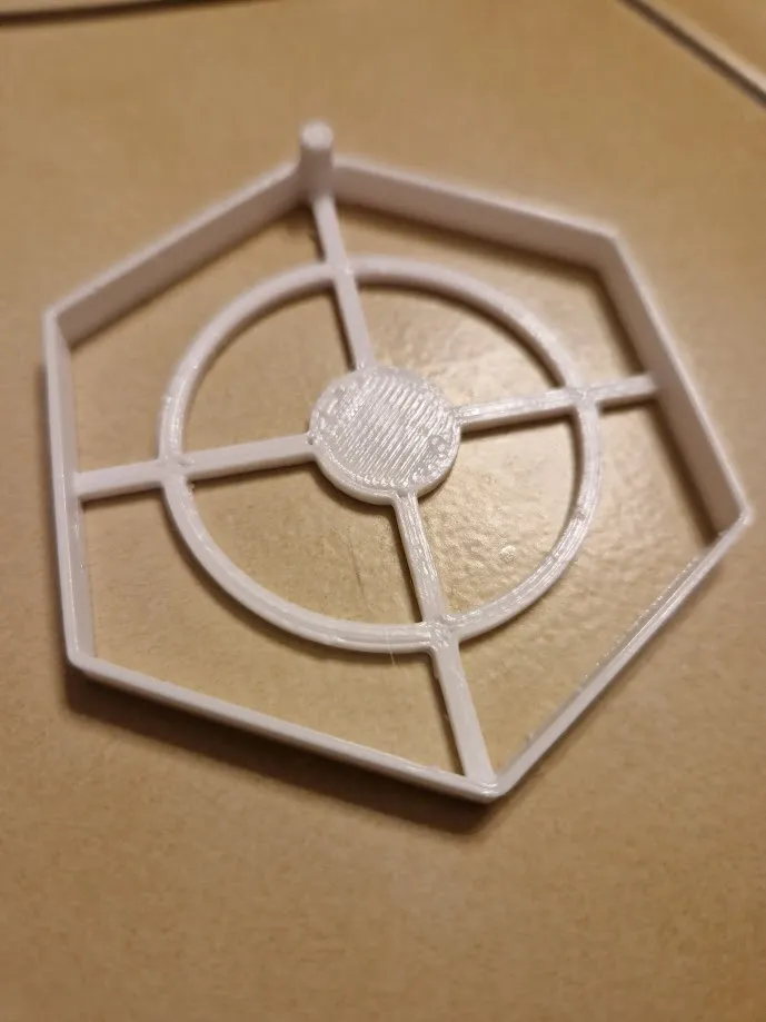 Bảng tường hình lục giác cho huy hiệu du lịch gỗ